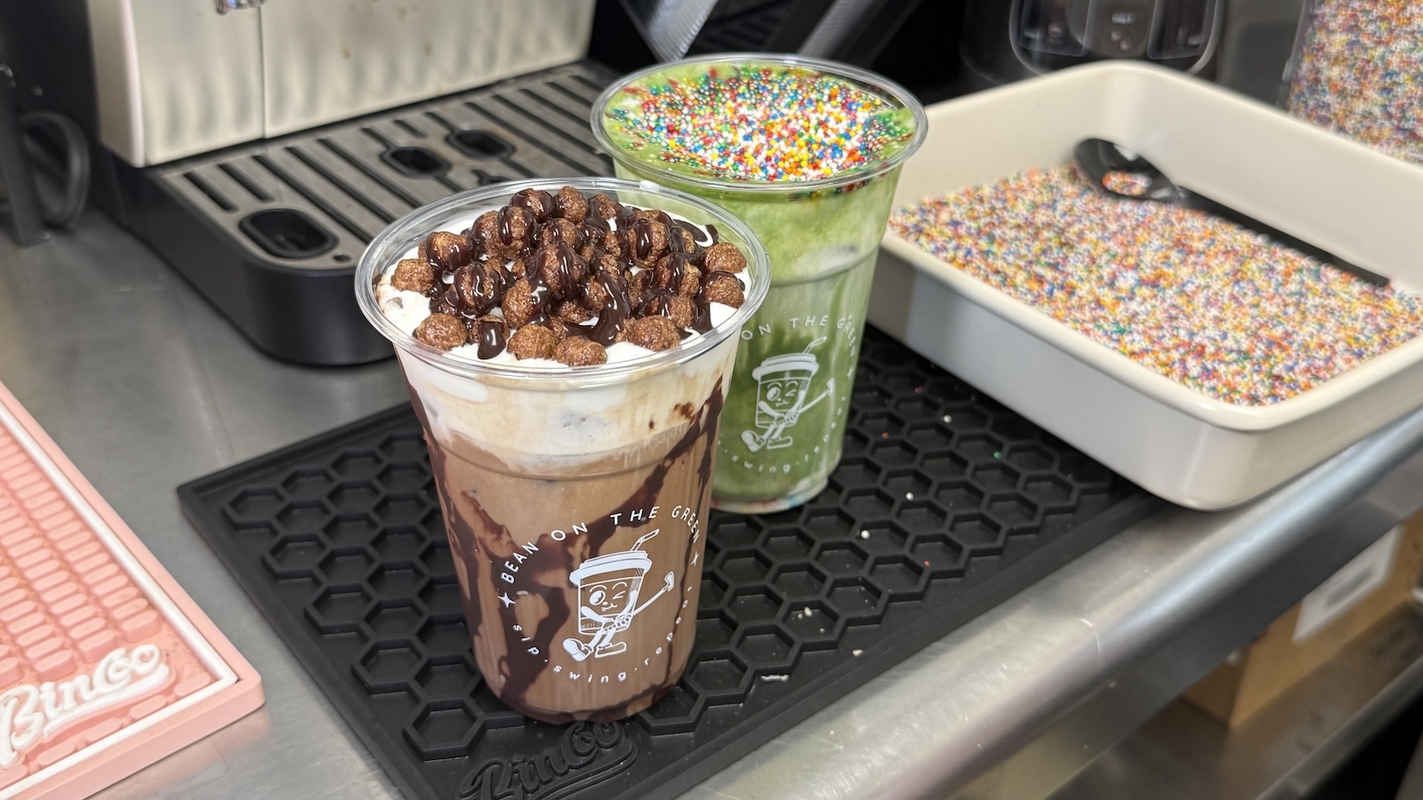 Coco puff latte