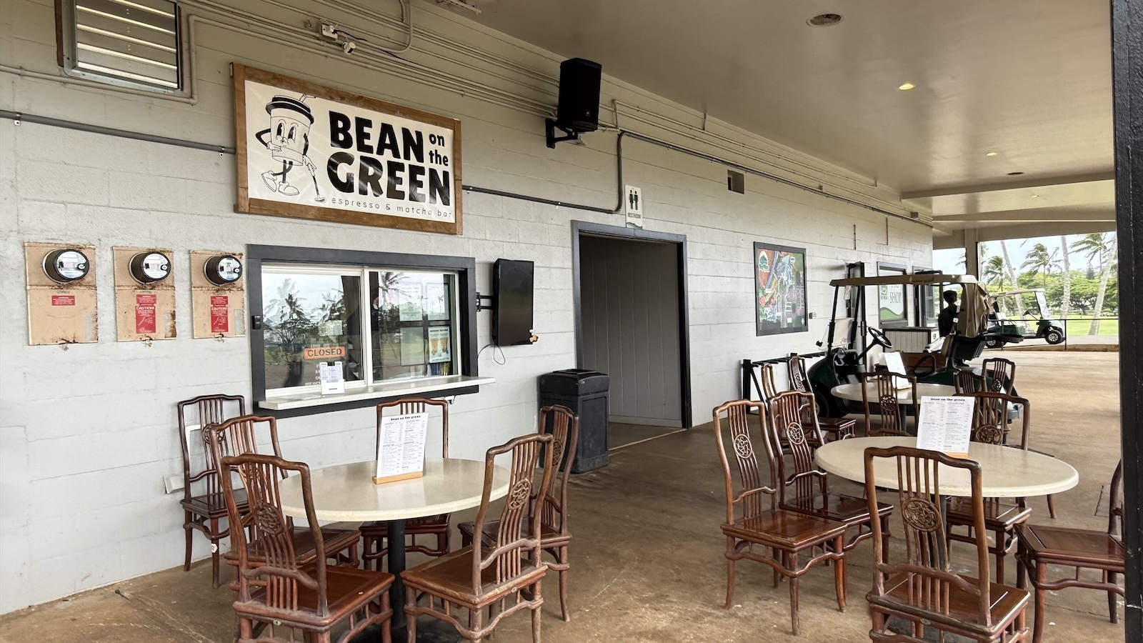 Bean on the Green sign