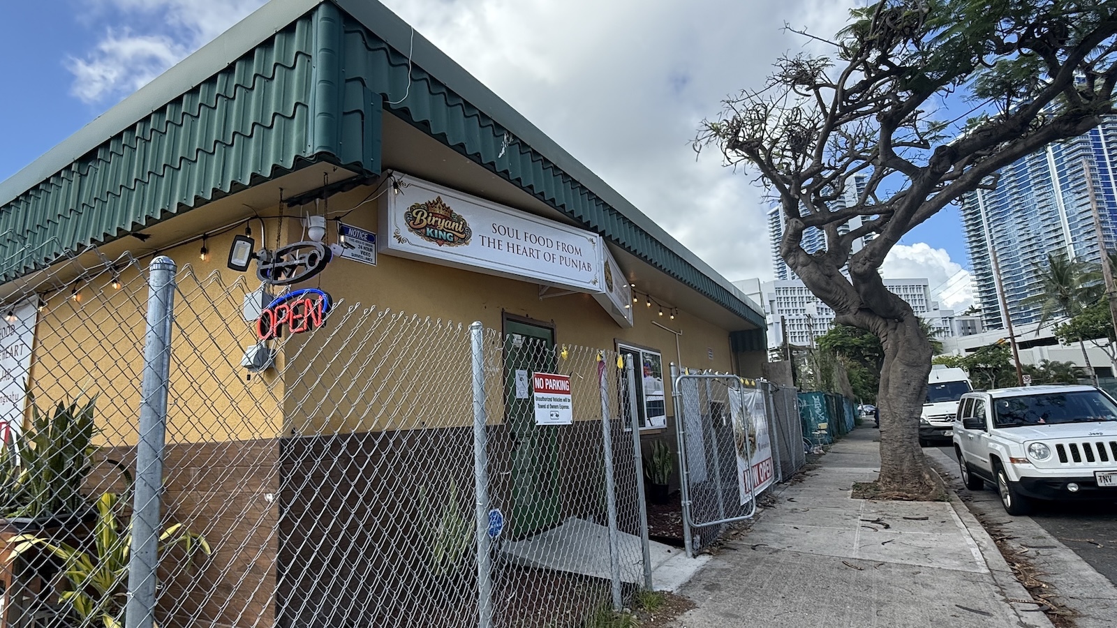 Biryani King recently opened on Sheridan Street. Photo by Kelli Shiroma Braiotta