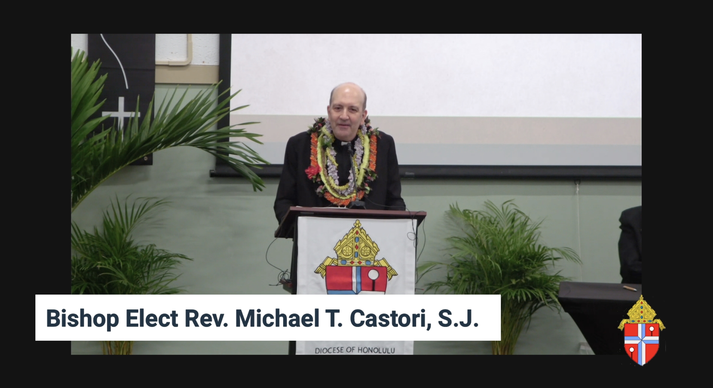 Bishop-elect Michael Castori introduces himself to members of The Diocese of Honolulu on May 6, 2026.