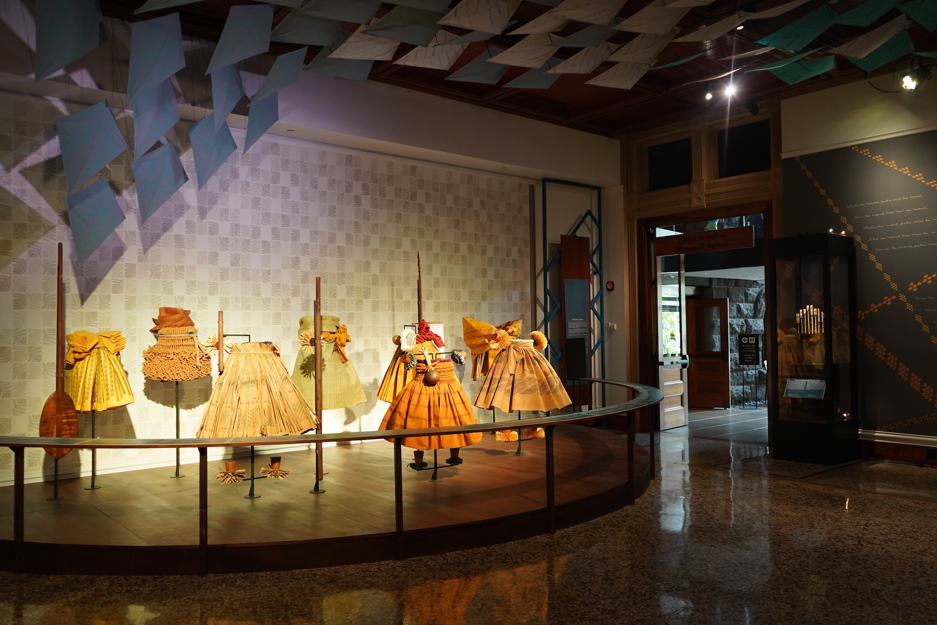 "Ea Mai ʻEiwa: Patterns of Practice” is a special exhibit now on display at Bishop Museum which features the work of a trio of Hilo-based artists: Nālani Kanakaʻole, her husband, Sig Zane, and their son, Kūhaʻoʻīmaikalani Zane.