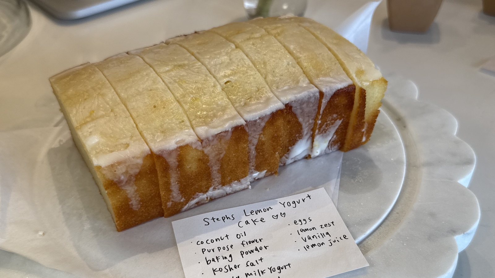 lemon yogurt cake
