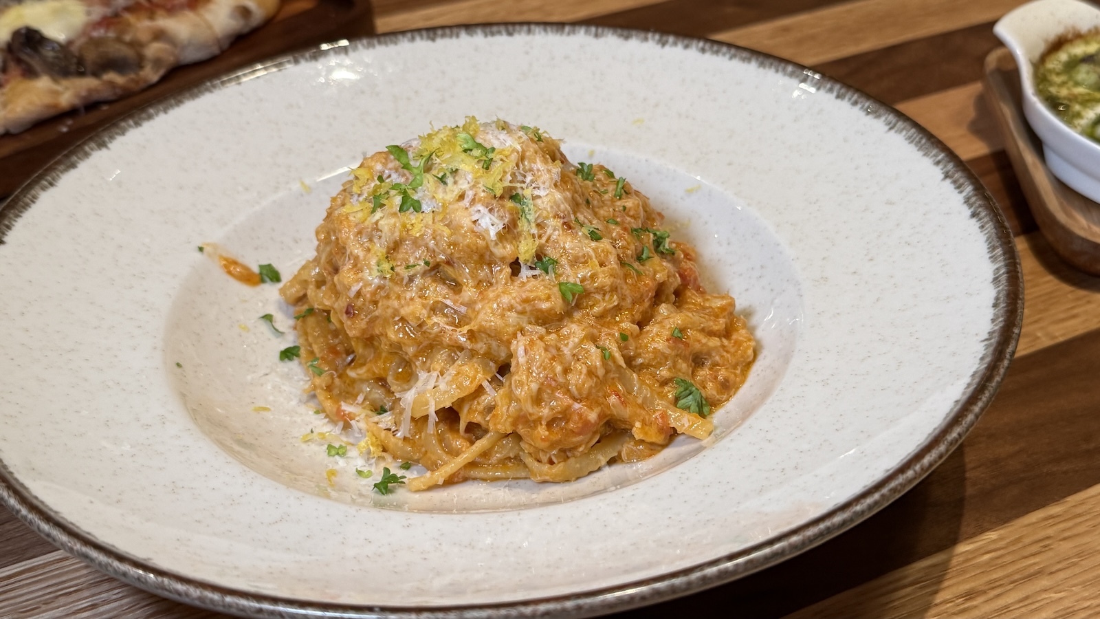 crab linguine