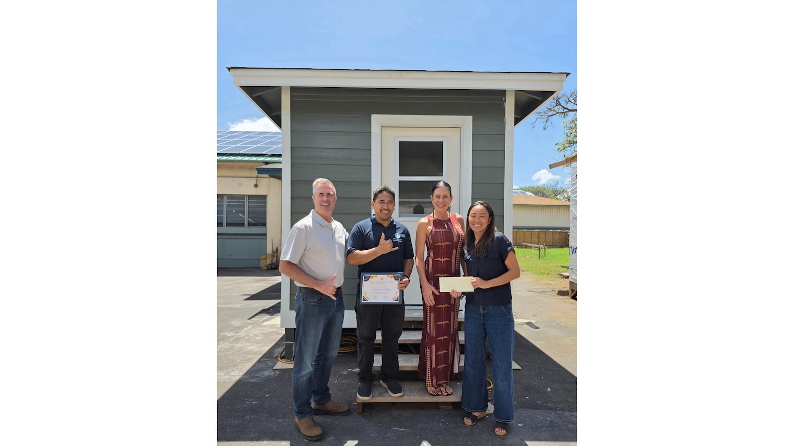 Construction Industry of Maui recently donated $44,000 to the University of Hawai‘i Maui College, which will fund 12 scholarships for students enrolled in the school’s construction vocational program.