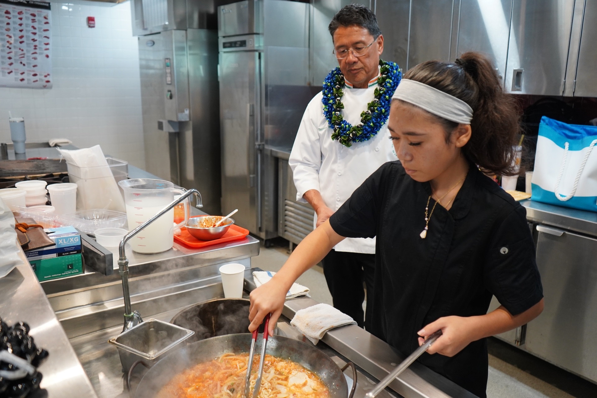 Local high school students learn to cook under Chef Thomas Wong