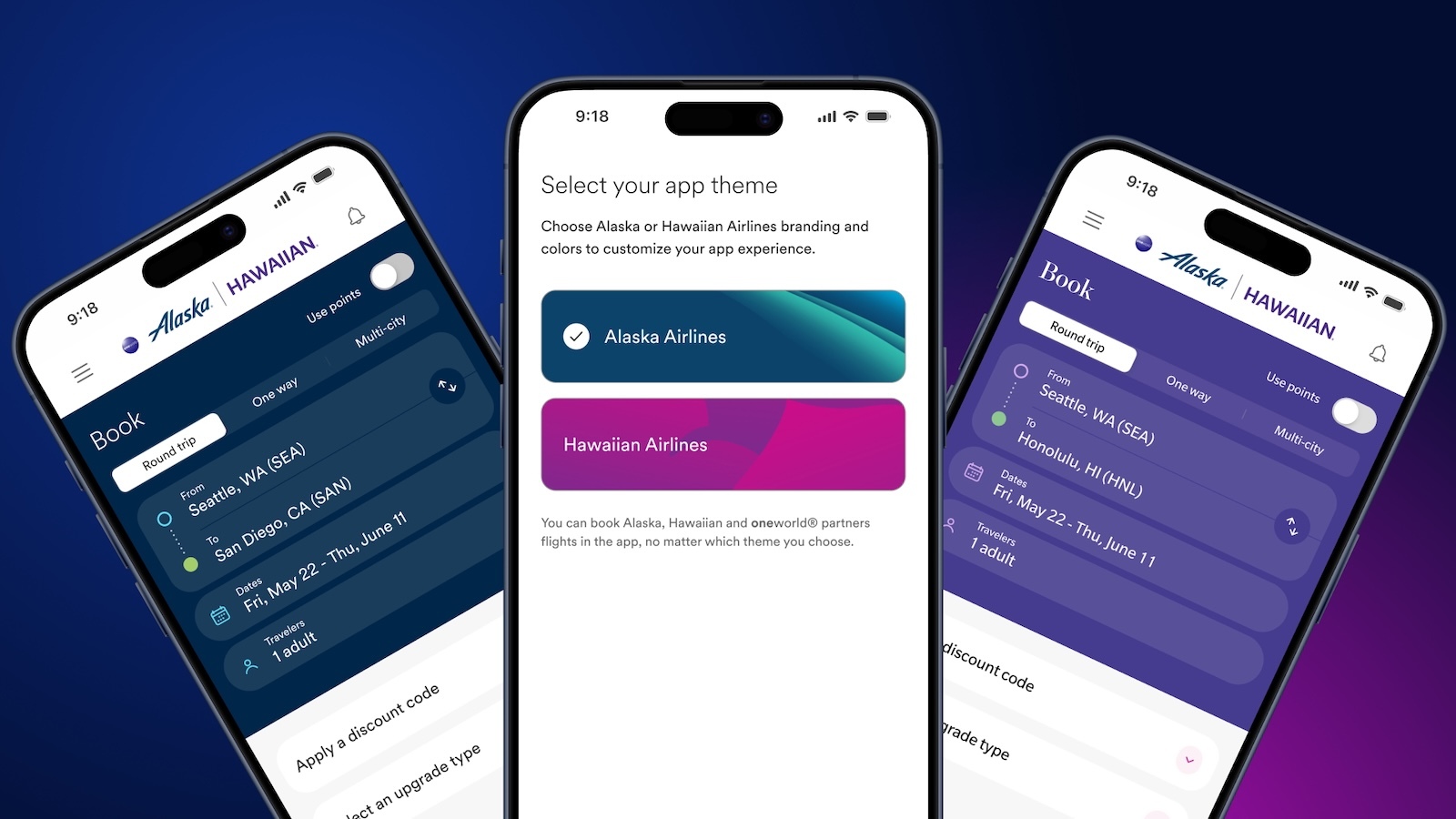 Starting Monday, March 30, you’ll find a single unified Alaska Hawaiian mobile app in your app store.