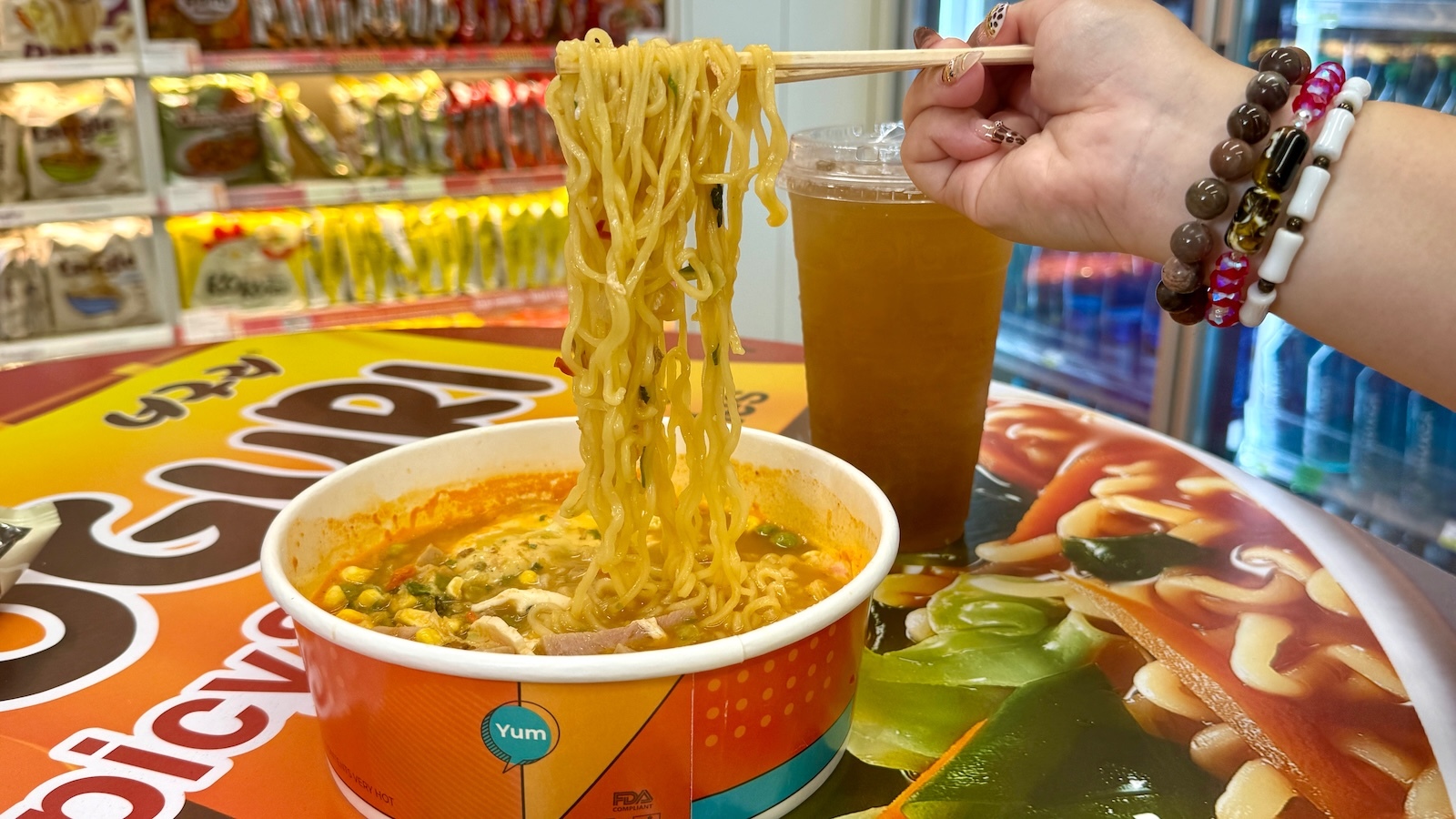 ramen noodle pull