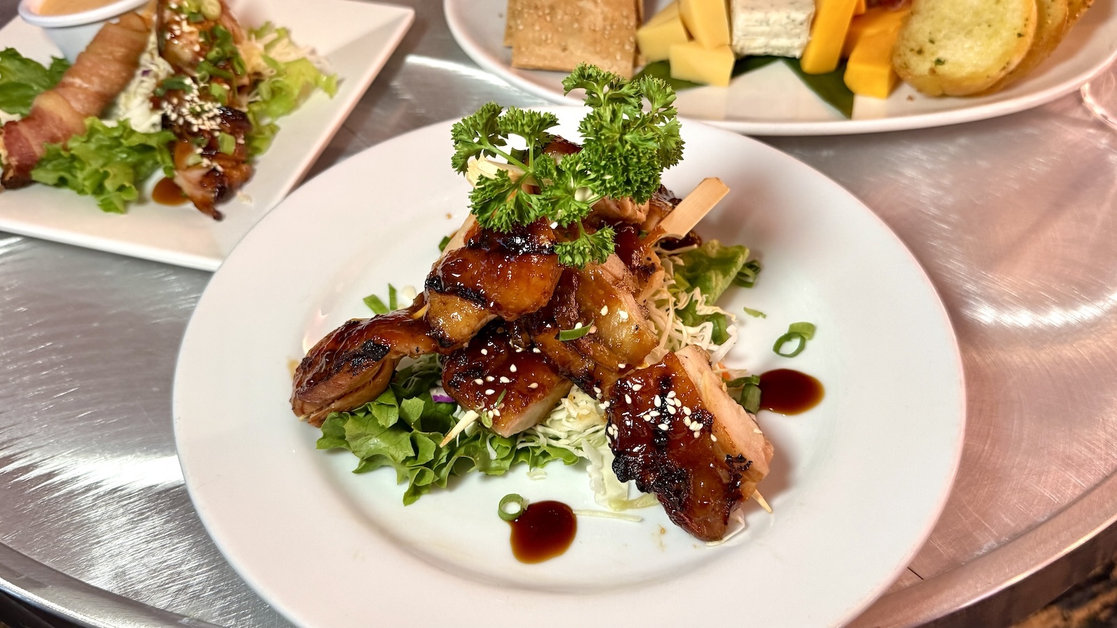 teriyaki chicken skewers