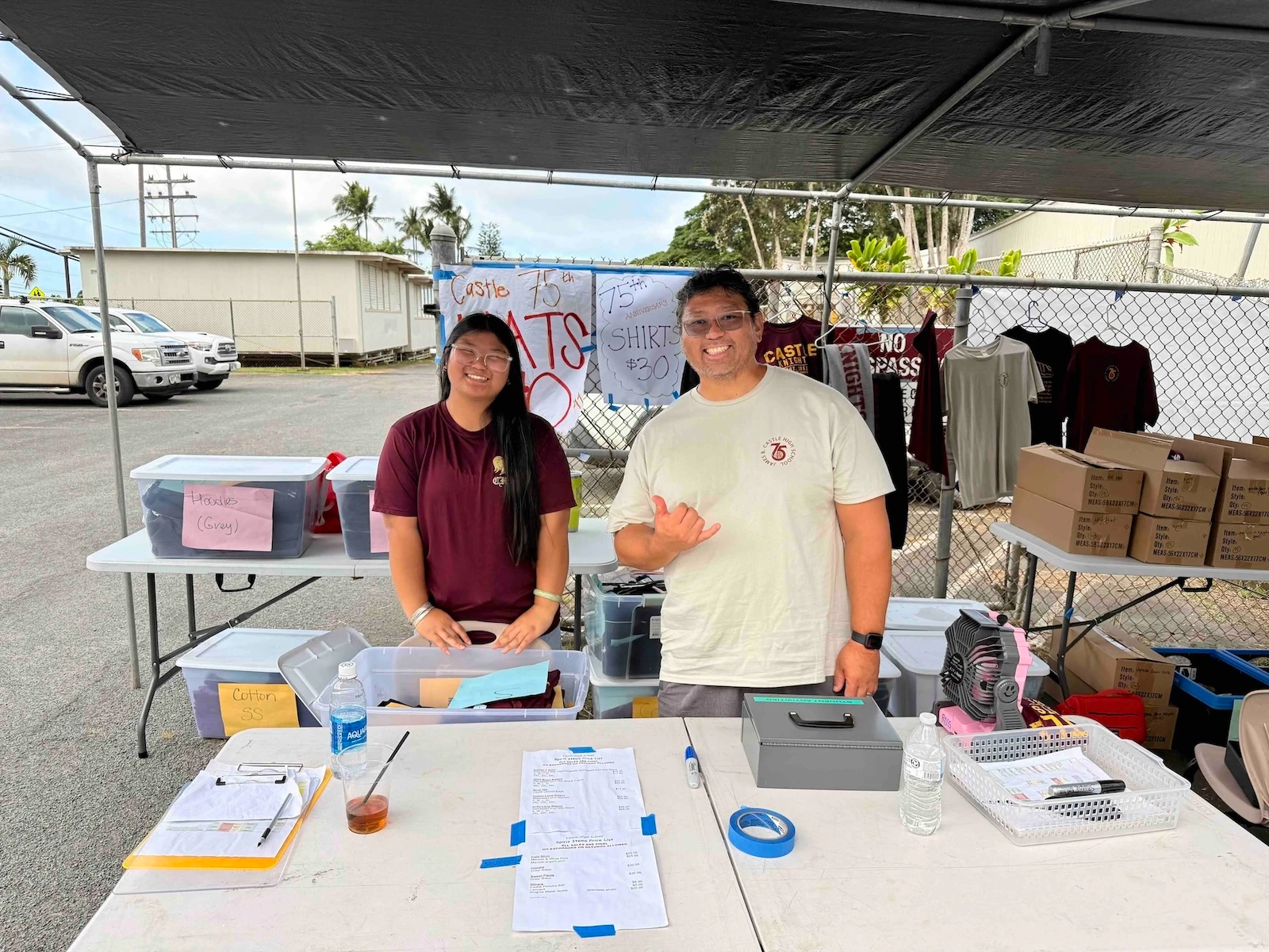 Born and raised in Kāneʻohe, Yuko Obatay, left, a junior at Castle, says she wants to become the first lawyer in her family. She is currently in the Academy of Innovation, leader pathway and a member of various school clubs and volunteer groups. Photo by Kelsey Kukaua Medeiros