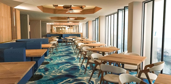 Rendering of the new dining room