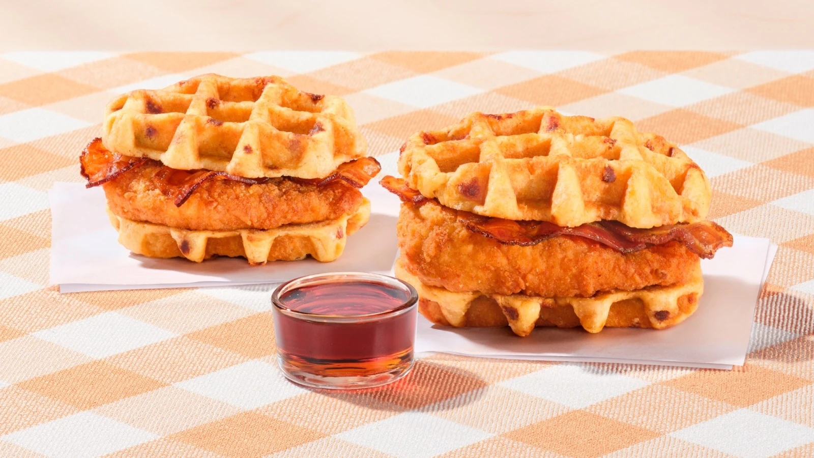 chicken and waffles sandwich