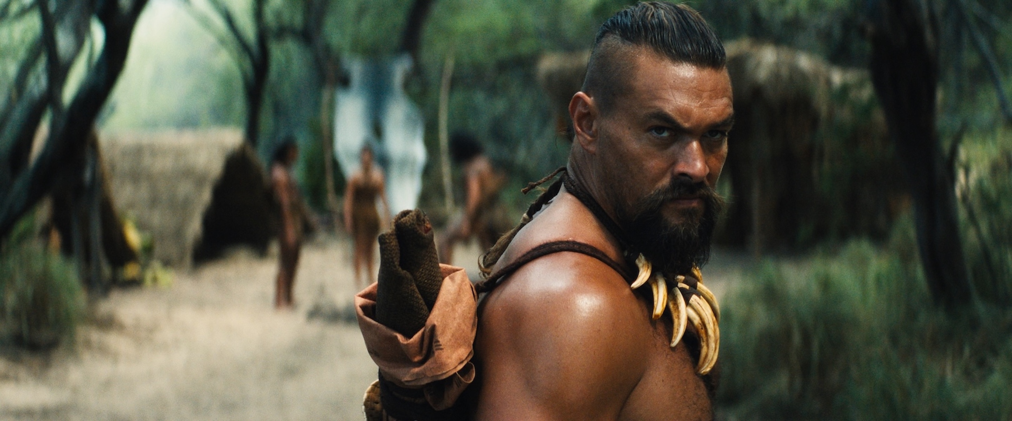 Jason Momoa as Kaʻiana in the Apple TV series "Chief of War."