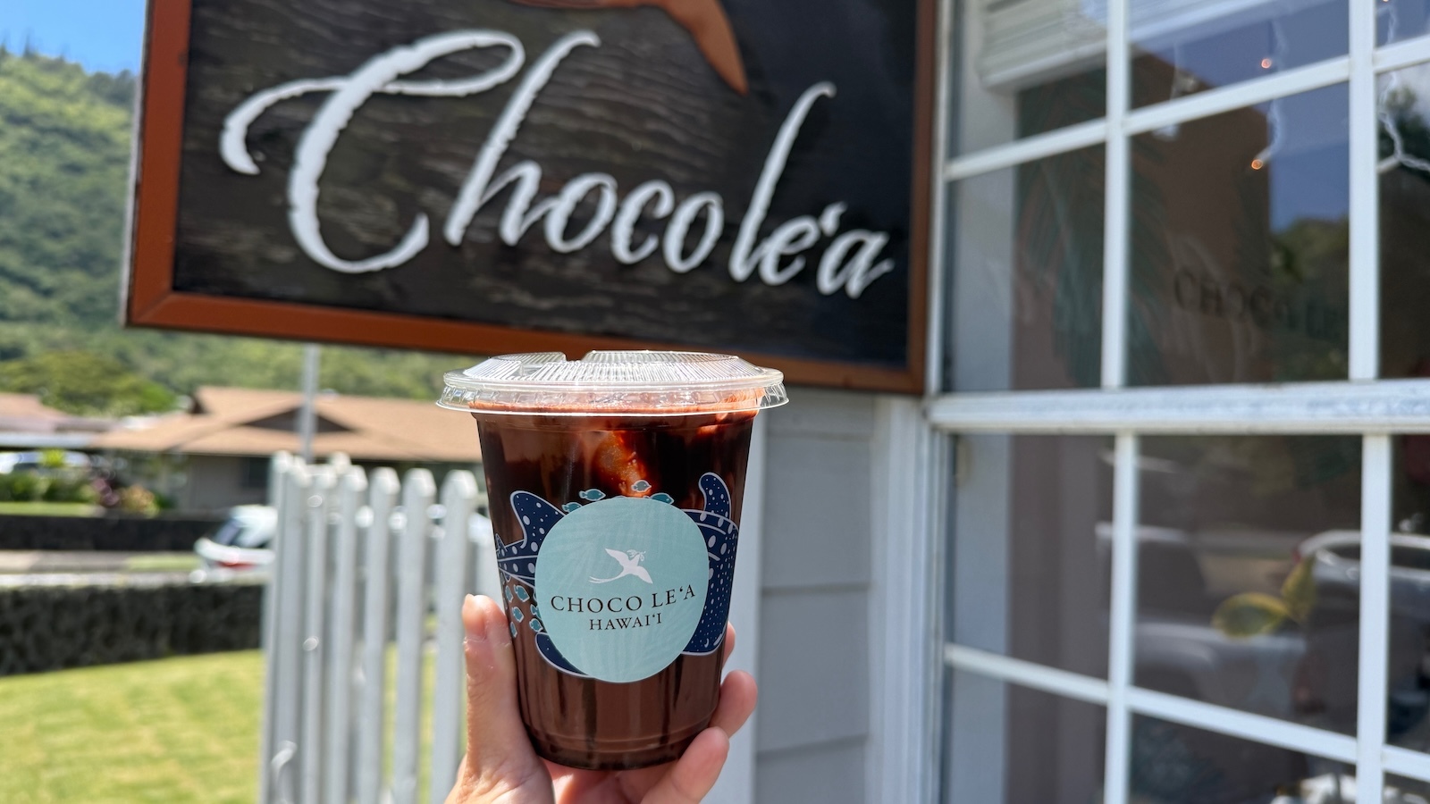 iced chocolate drink