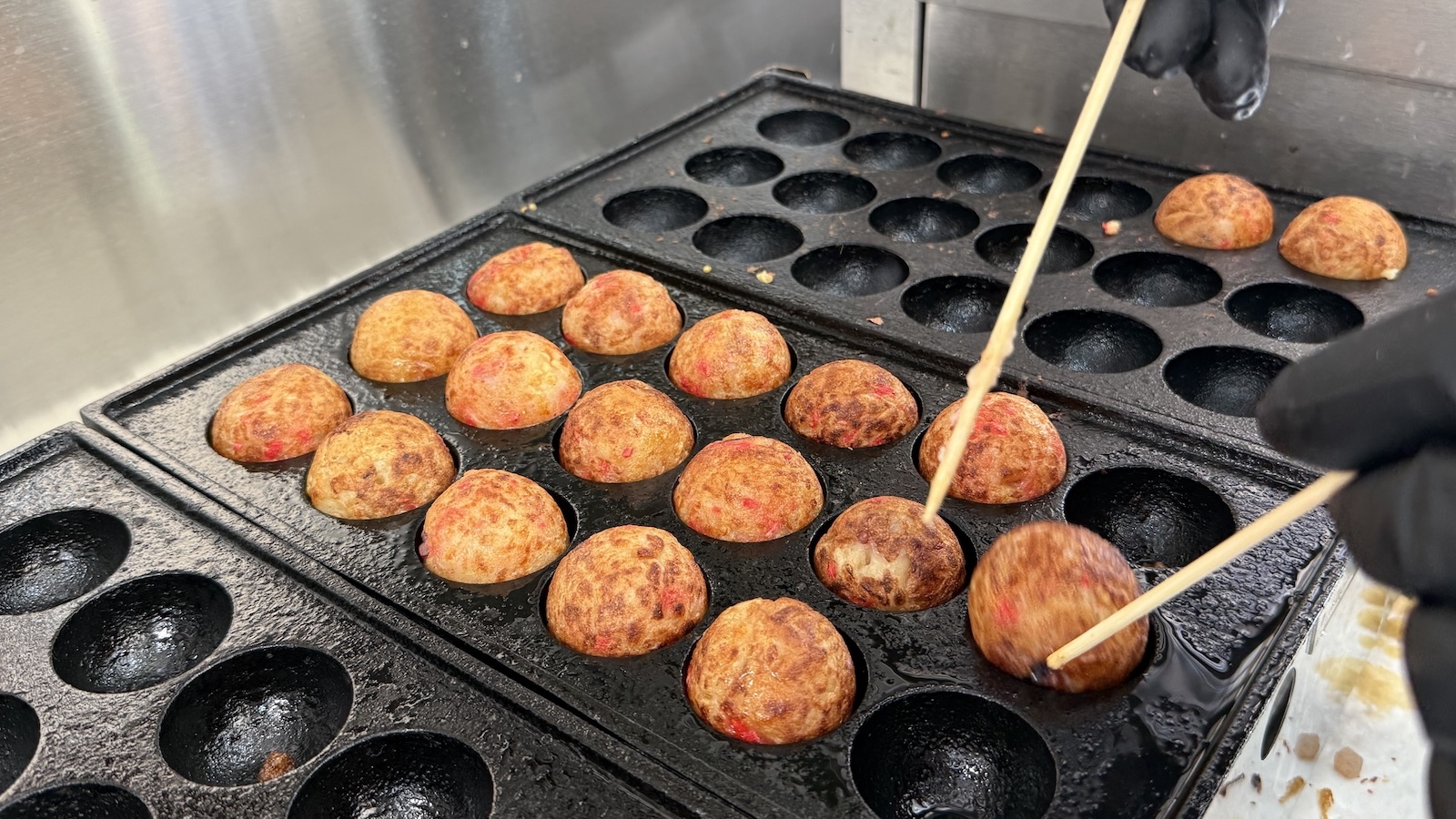 takoyaki are made to order