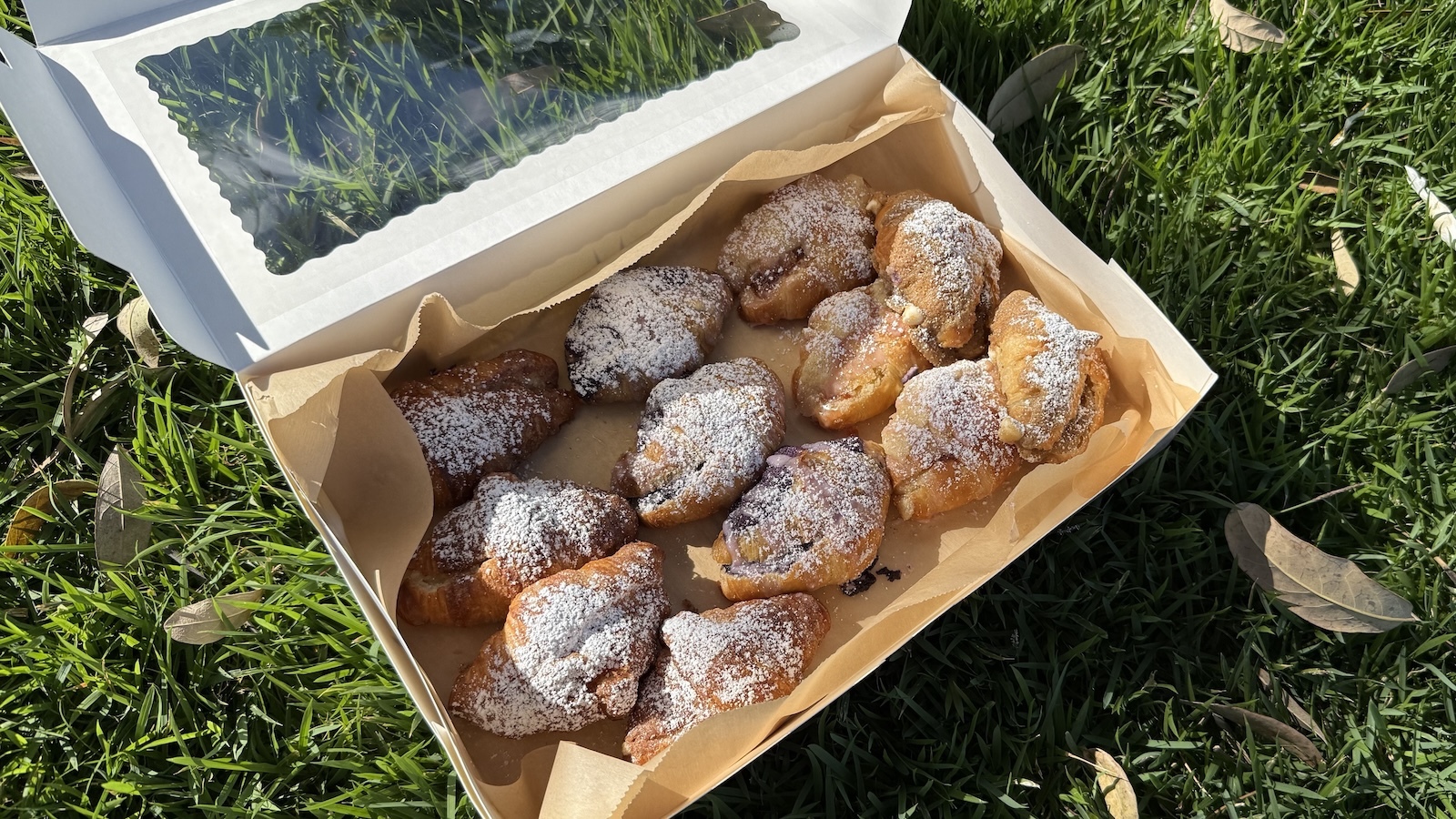 Mini croissants from Lyman Lattes ($3.50 each). Photo by Kelli Shiroma Braiotta