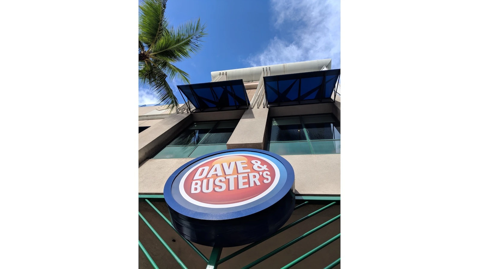 An exterior shot of the former Dave & Buster's location in Ward Village.
