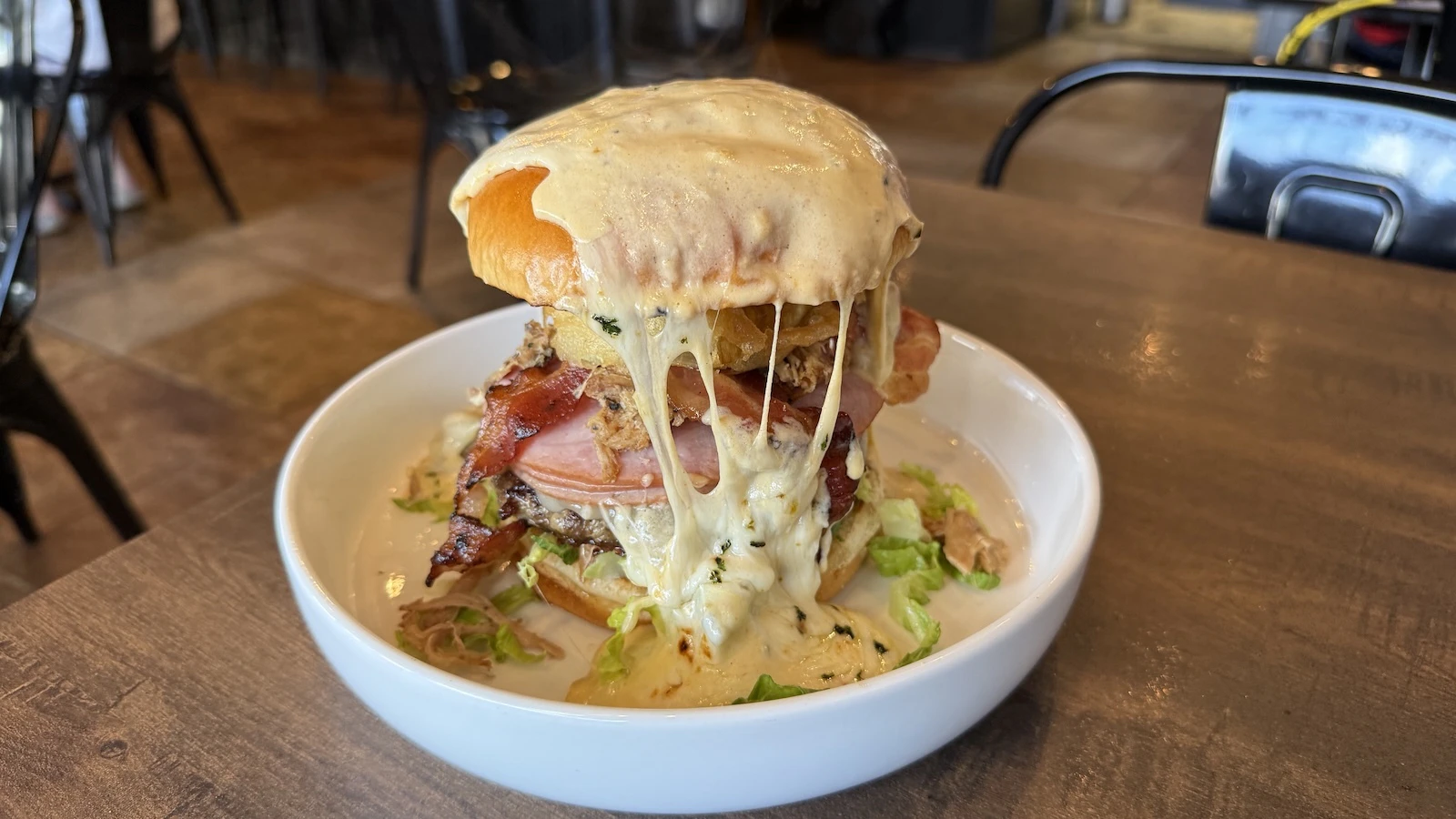 cheesy skillet burger