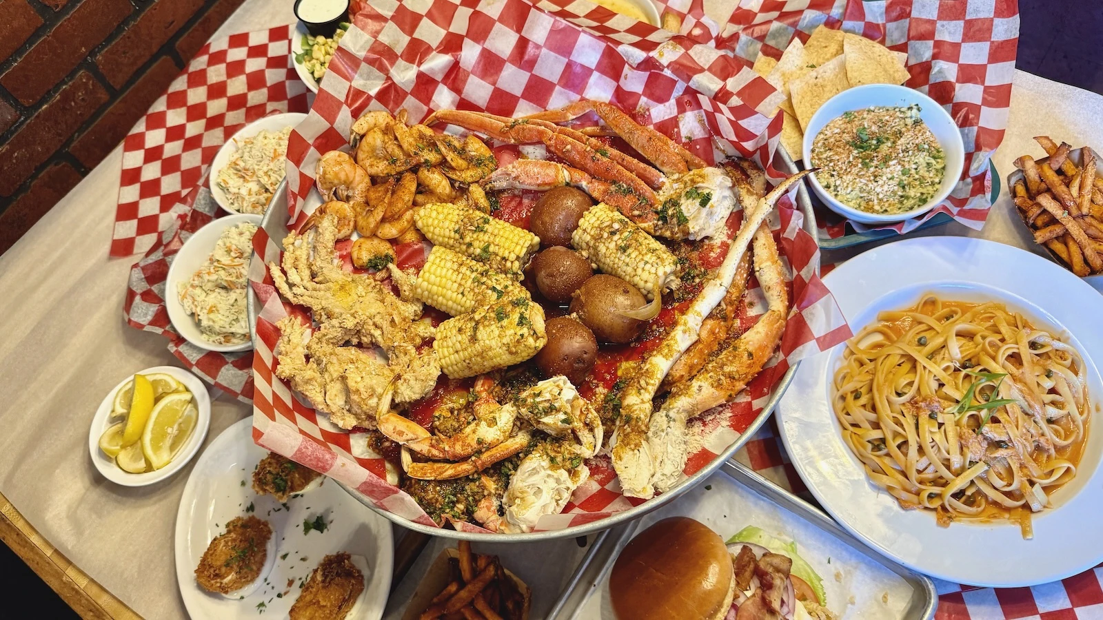 Crab Fest boil trashcan