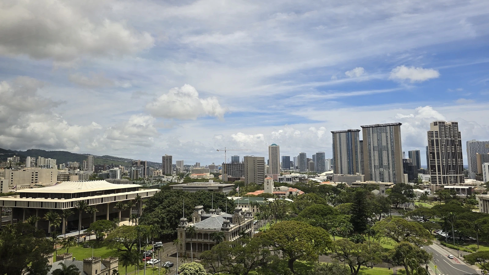A view from Downtown Honolulu on April 6.