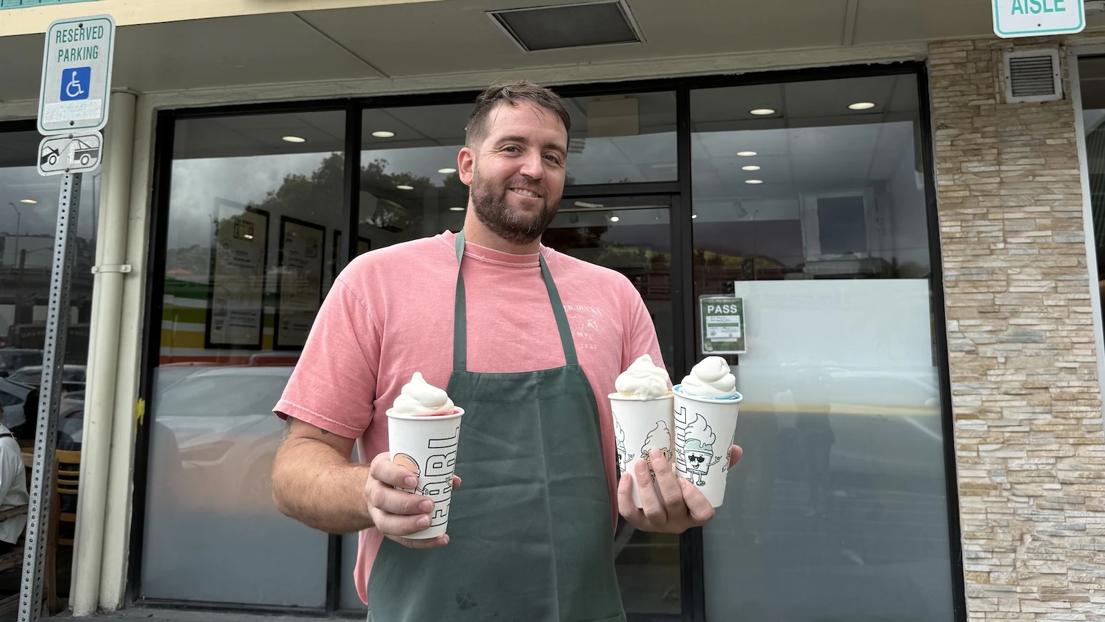 EARL owner Justin and gelati desserts
