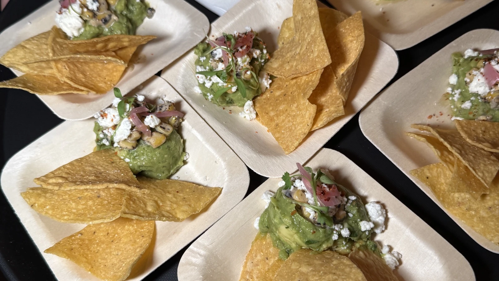 charred corn and avo tostadas