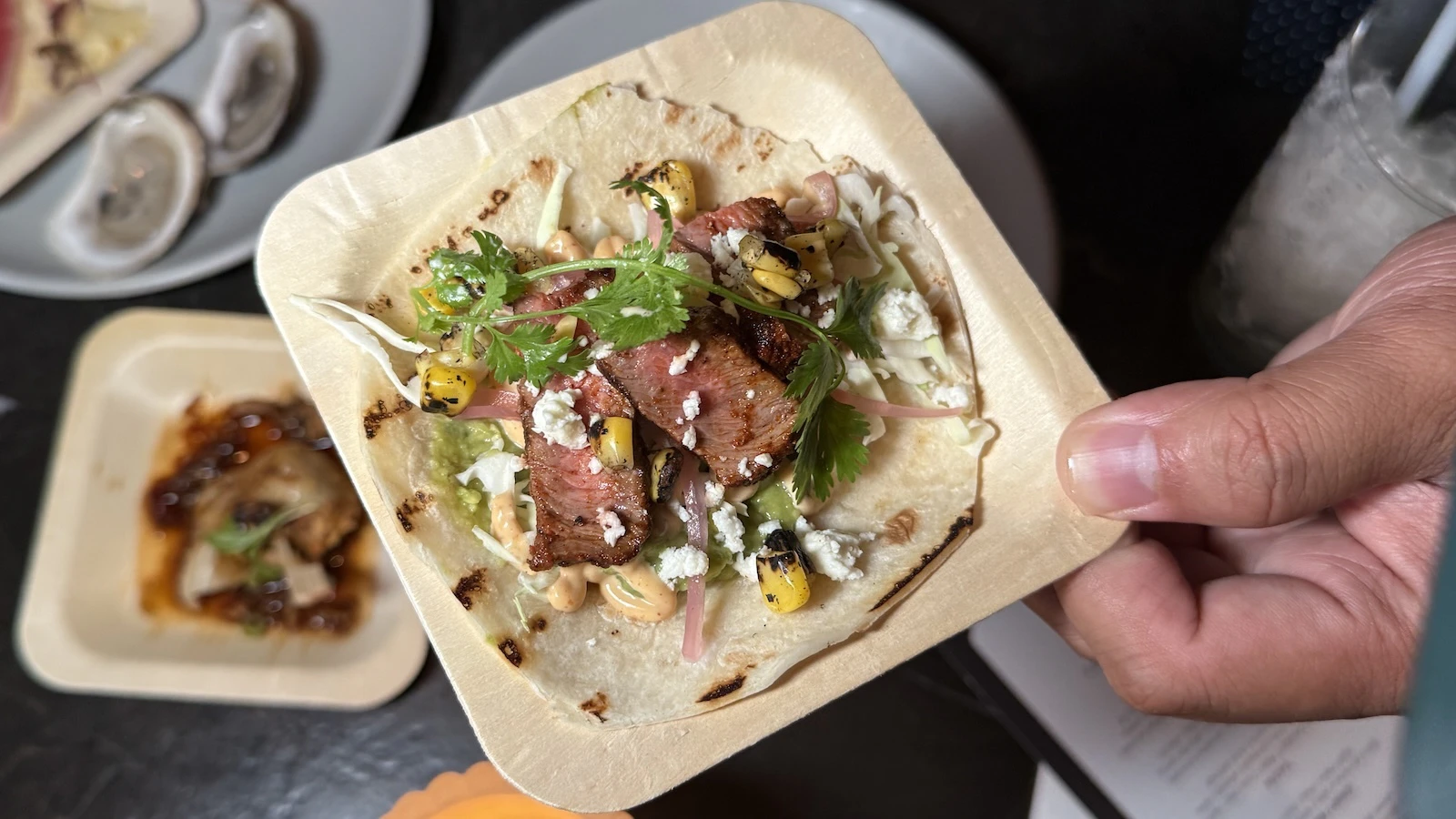 steak taco