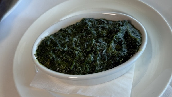 creamed spinach