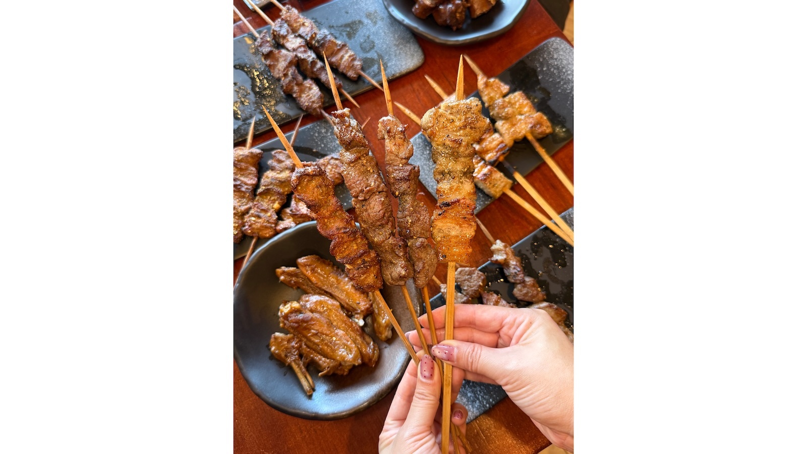 variety of skewers