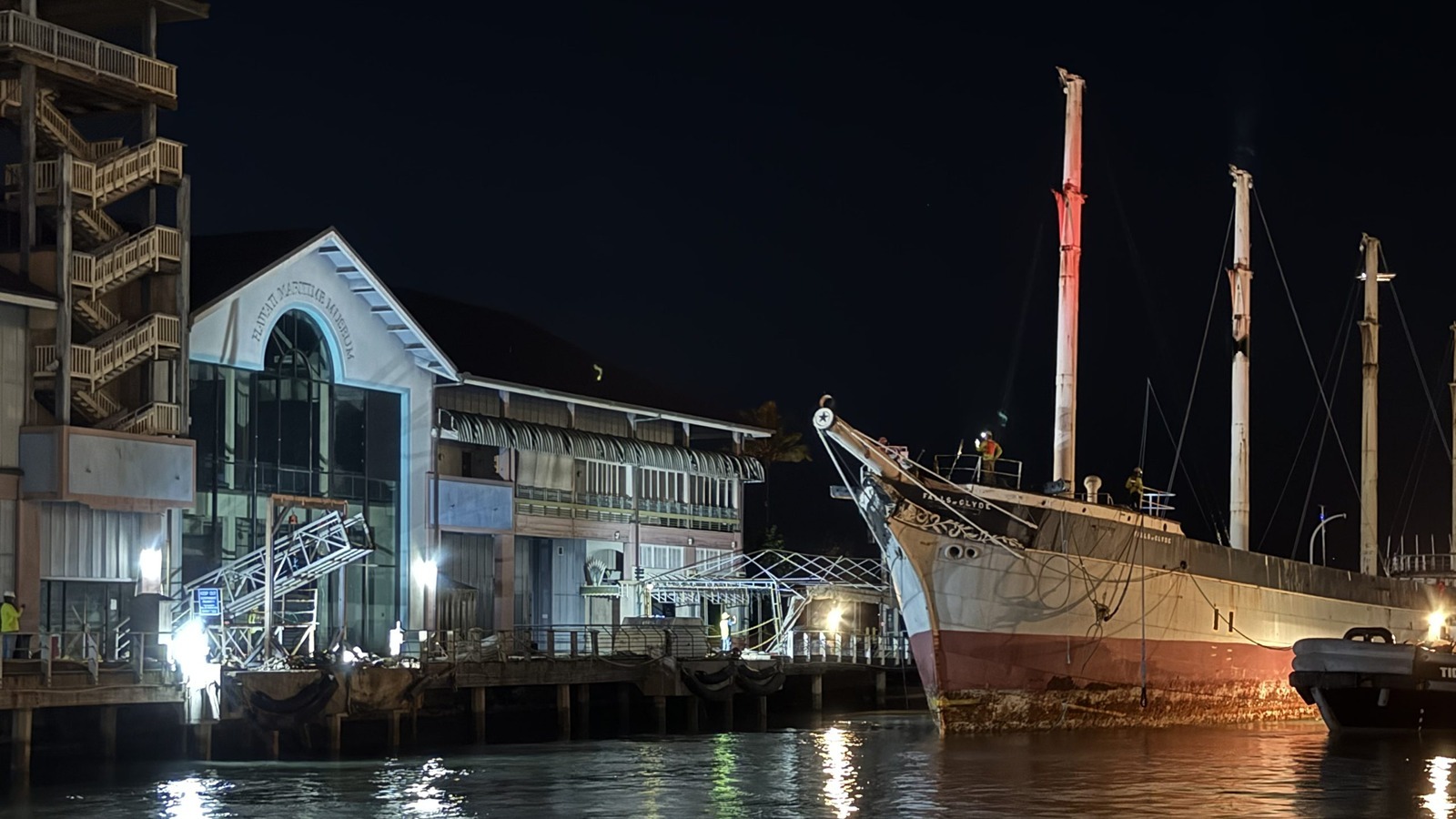 The Falls of Clyde removal on Oct. 15, 2025.