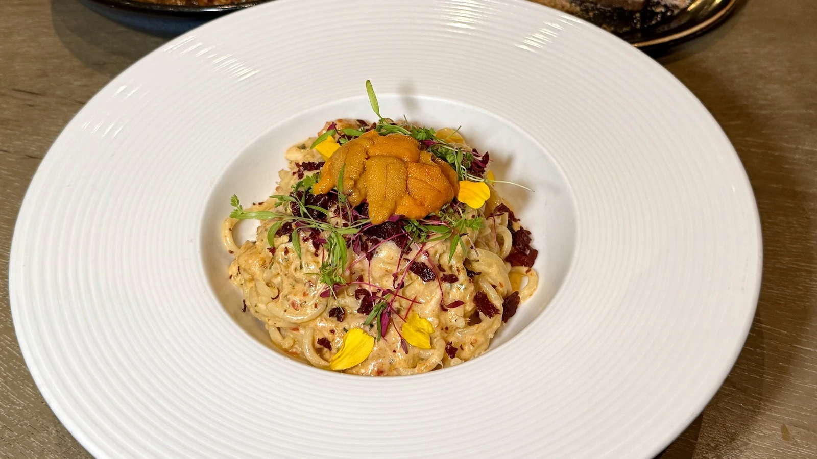 Hokkaido uni and crab spaghetti