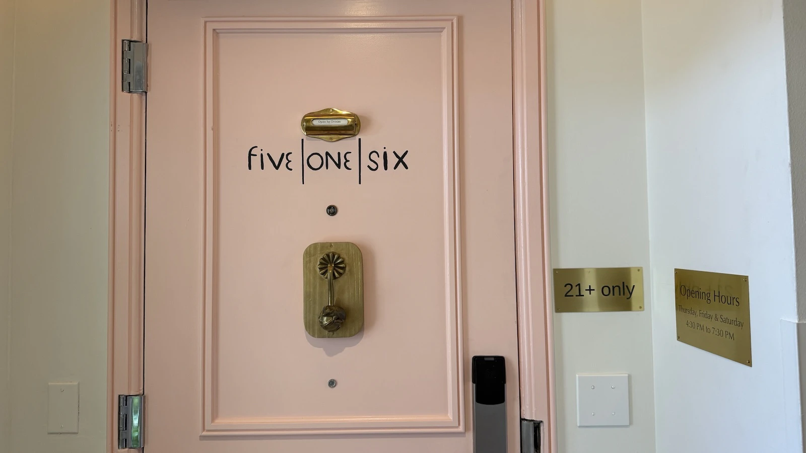 pink entrance