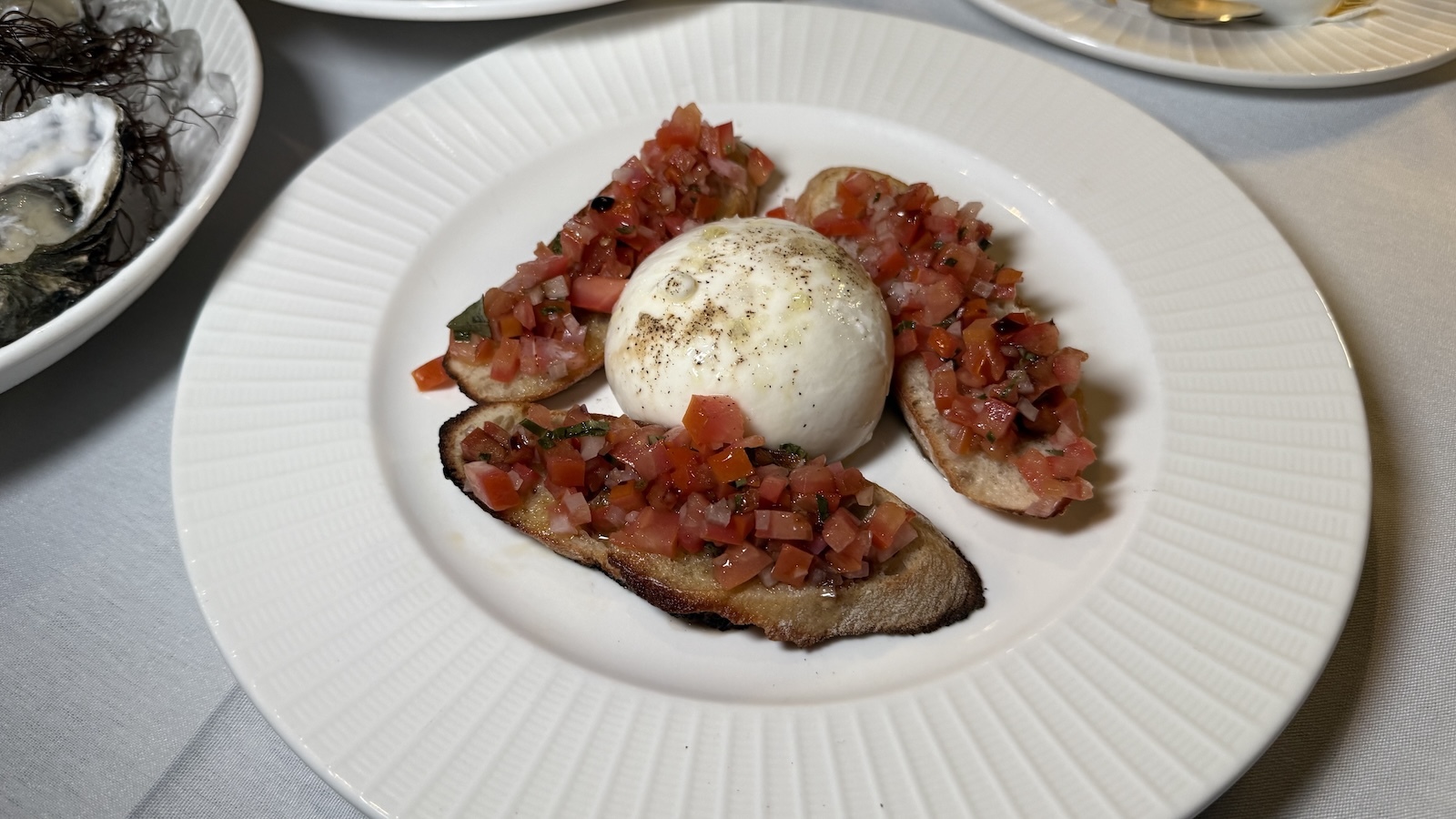 Bruschetta with burrata