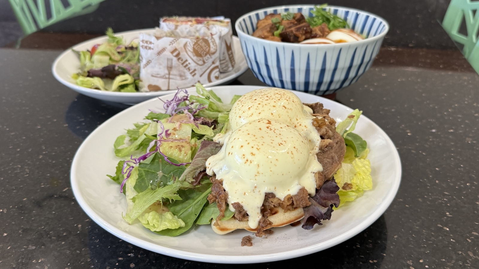 beef sukiyaki eggs benedict