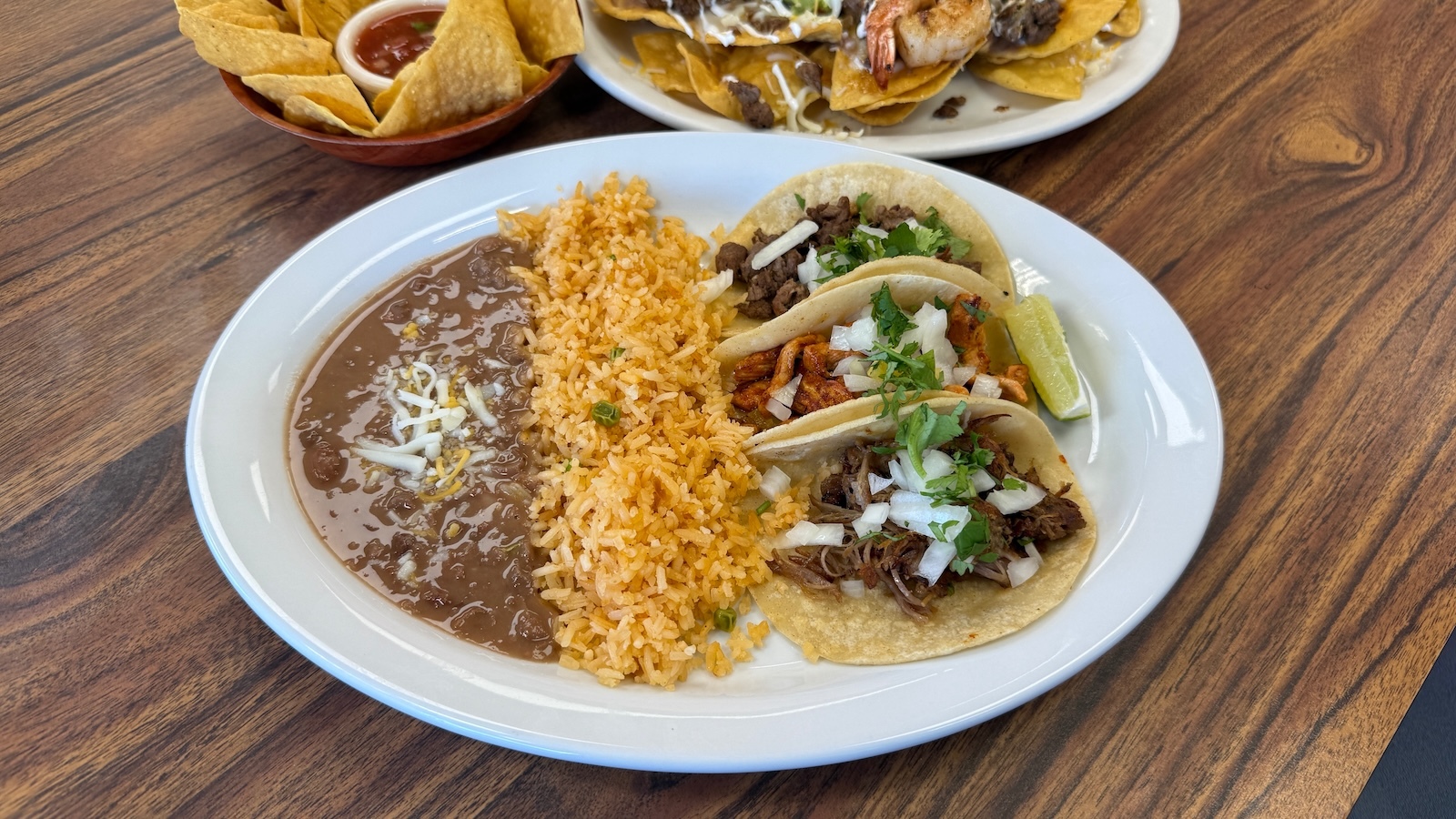 corn taco plate