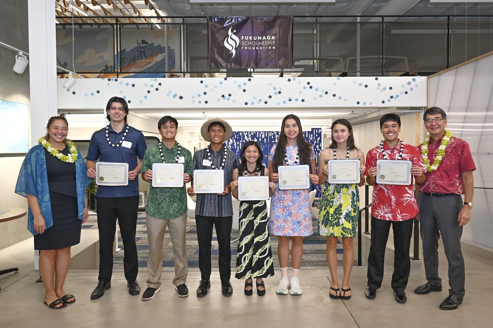 The Fukunaga Scholarship Foundation's 2025 recipients recipients for the 2025-2026 academic year were from Oʻahu, Maui and Hawaiʻi Island.