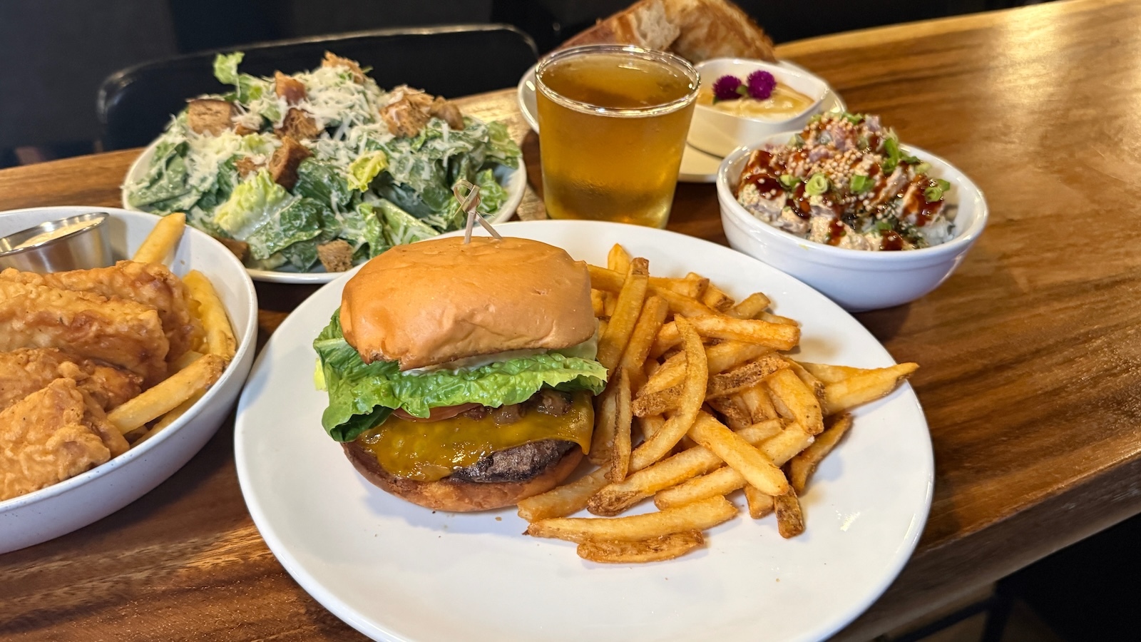 happy hour spread