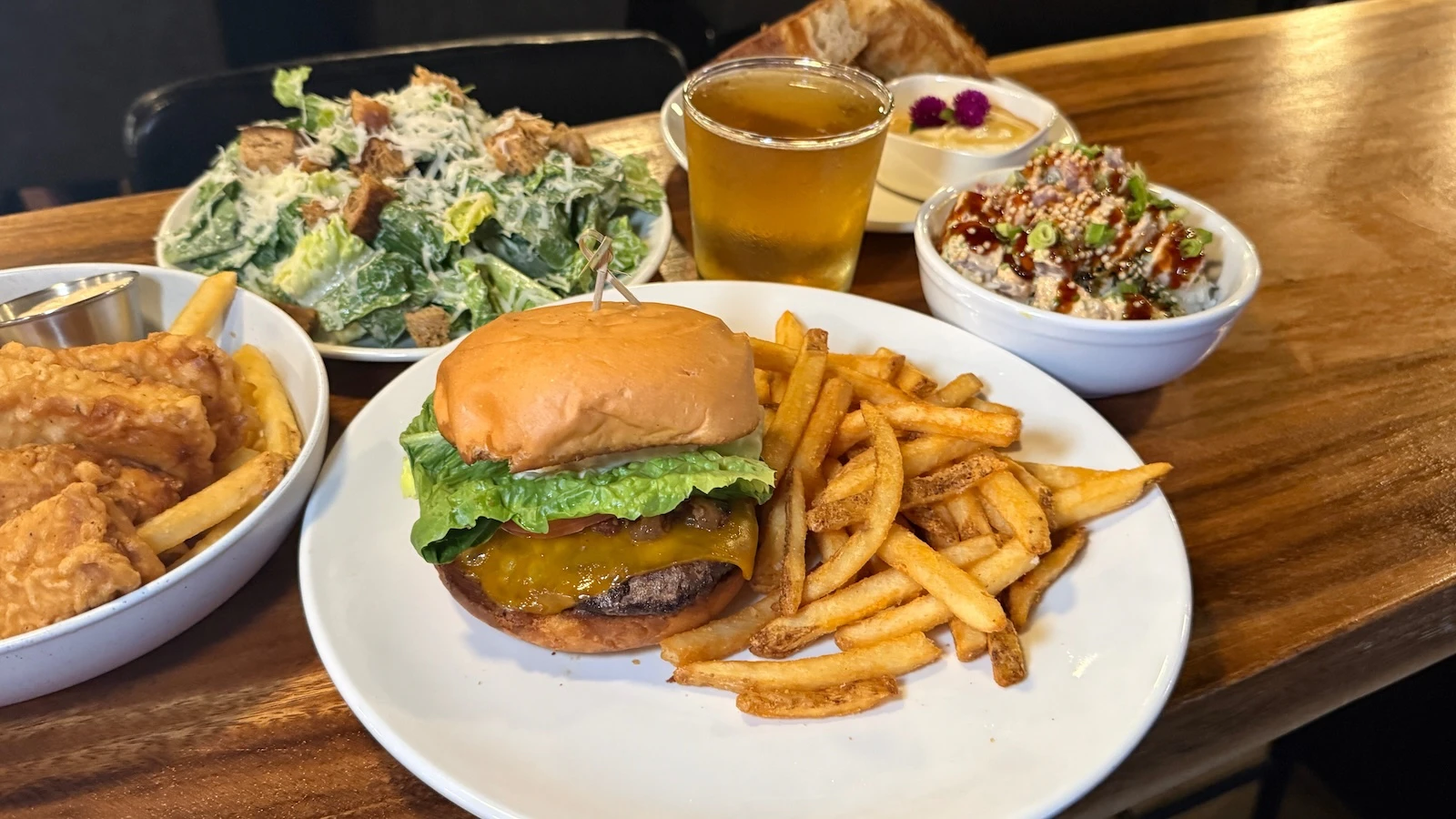 happy hour spread