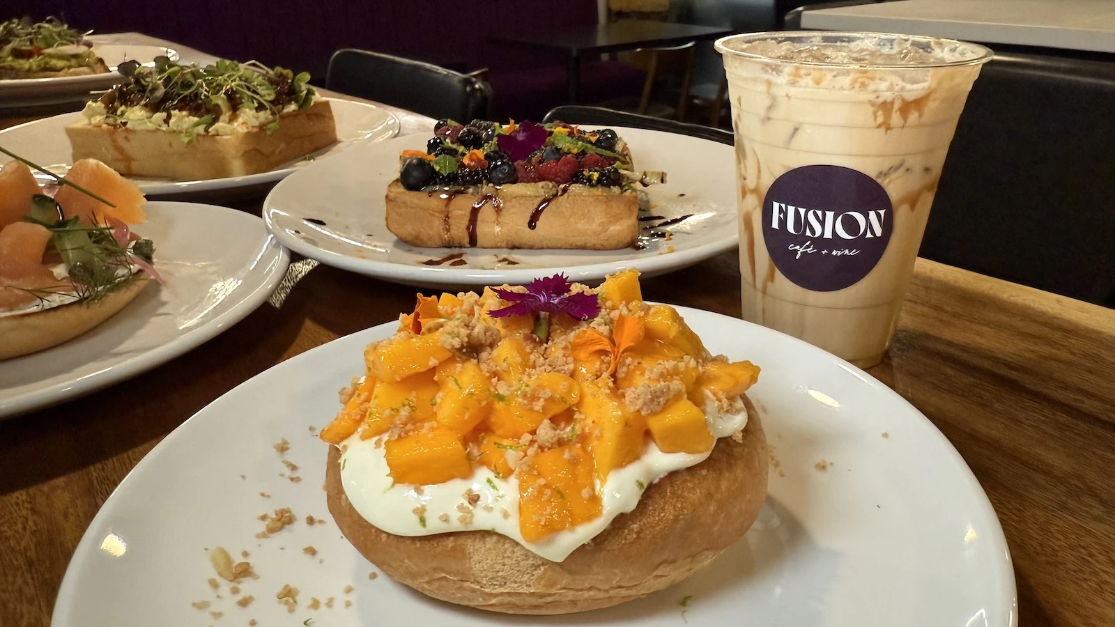 seasonal fruit tartine