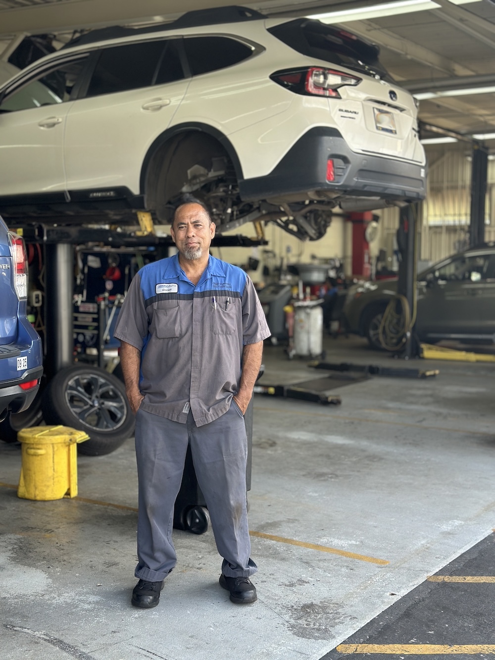 Garrett Leong, diagnostic specialist III, at Subaru.