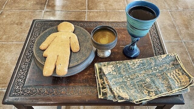 Around Christmas time, the near 20-member congregation at The Giving Circle Church used gluten-free gingerbread people as the bread for communion.