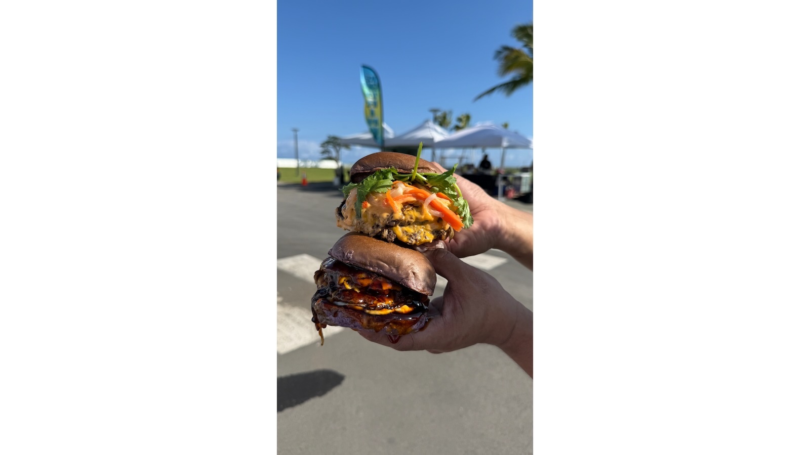 banh mi and Aloha teri smashburgers