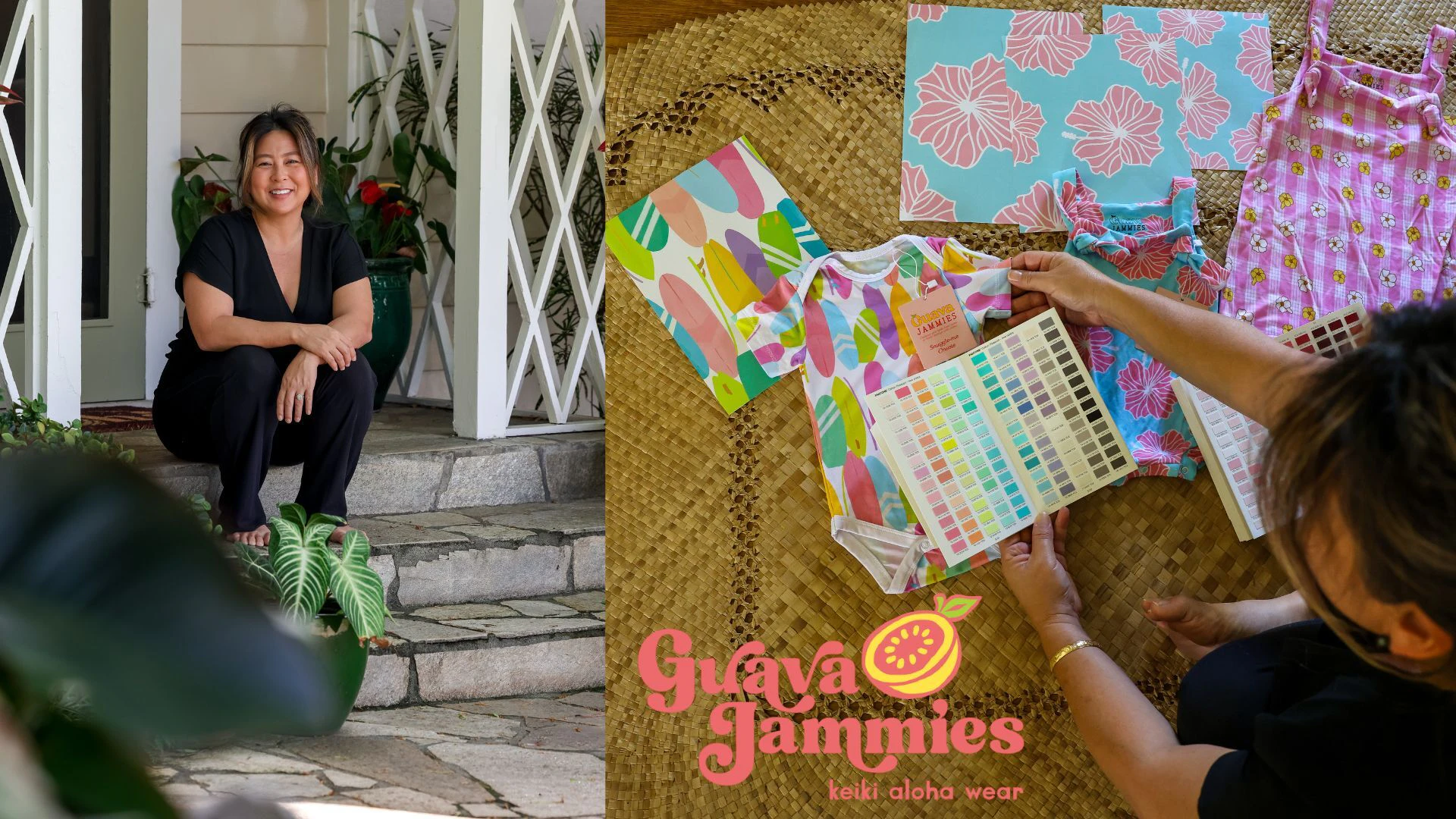 Steffy Simms is the owner of Guava Jammies, which is primarily a keiki clothing brand that is expanding into womenʻs alohawear.