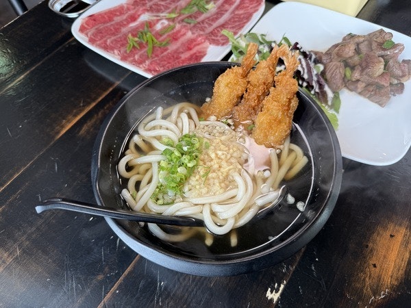 shrimp tempura udon