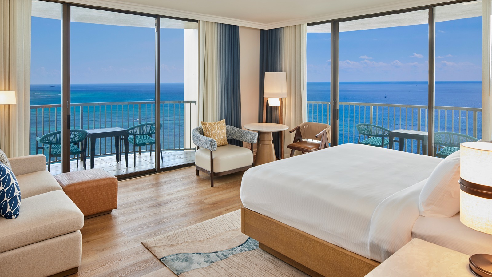 A renovated room in Hilton Hawaiian Village's Rainbow Tower