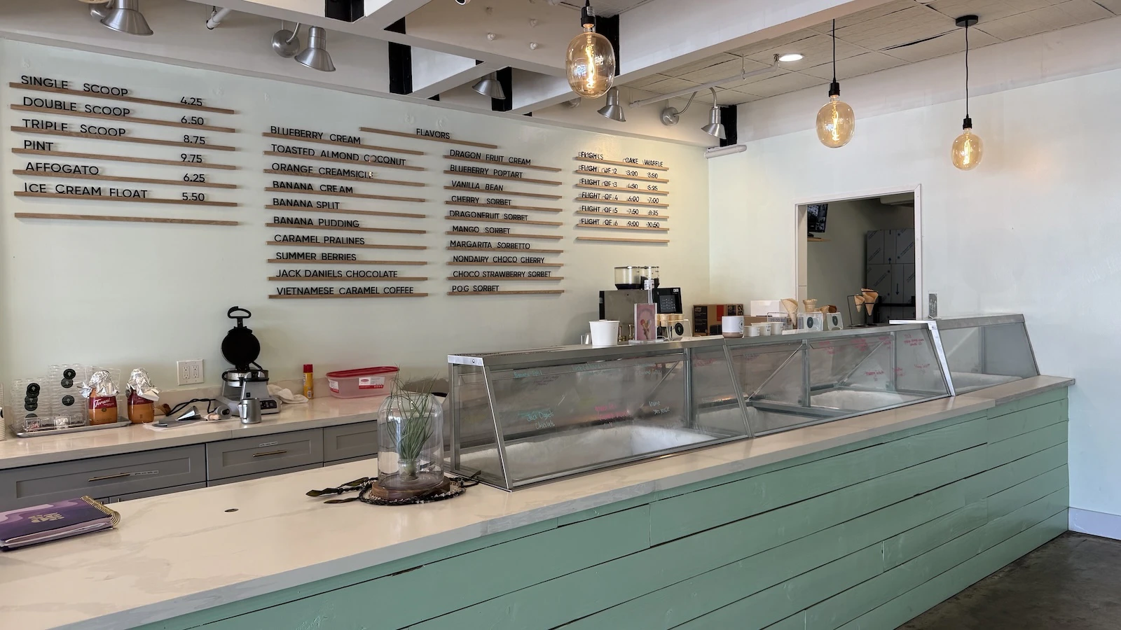 interior of Hammond's Ice Cream