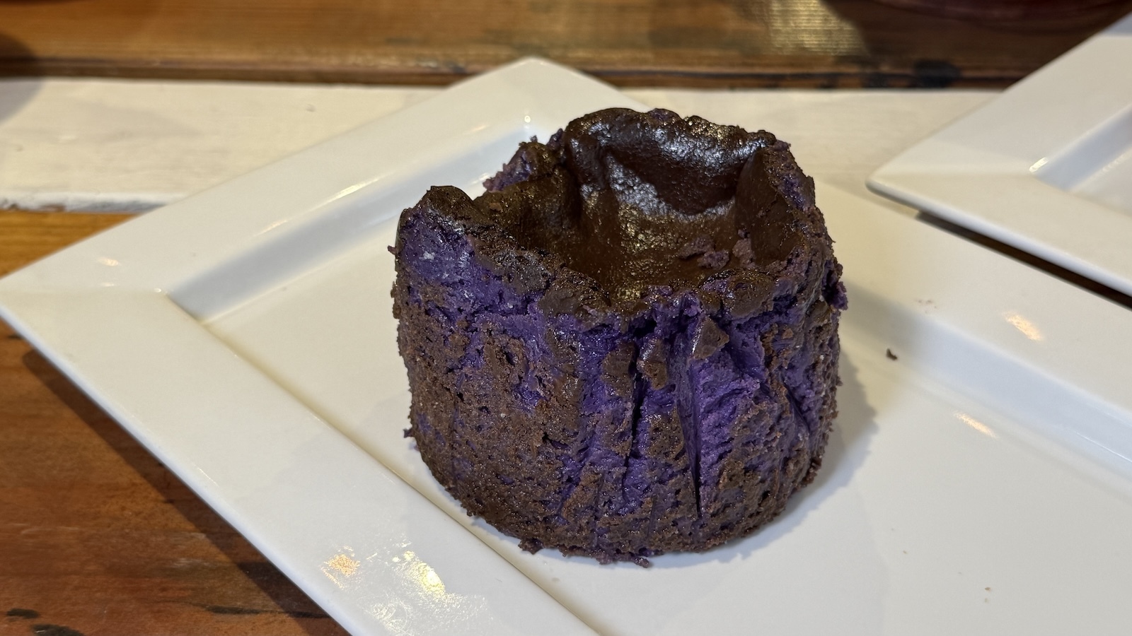mini ube cheesecake