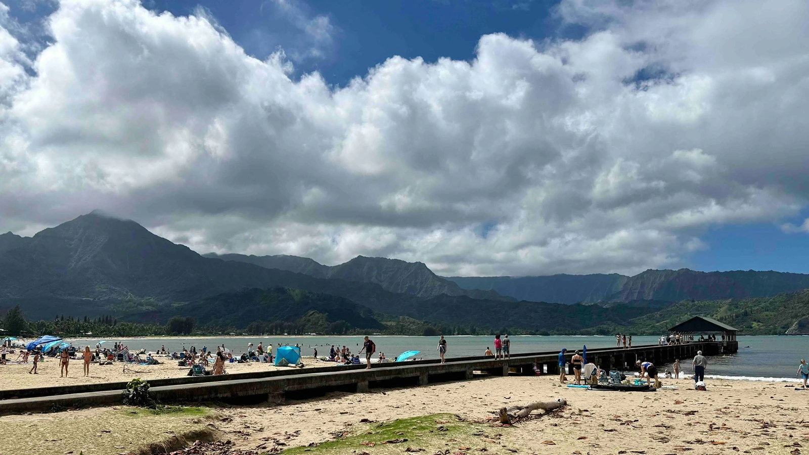 Hanalei Bay and pier.