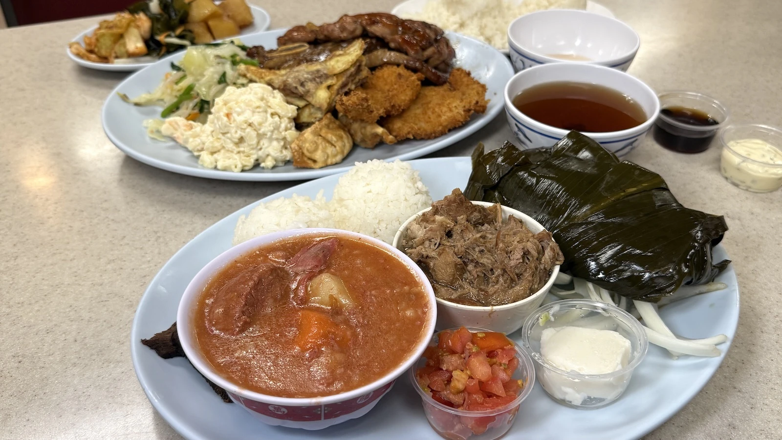 Hawaiian plate and Hannara Special