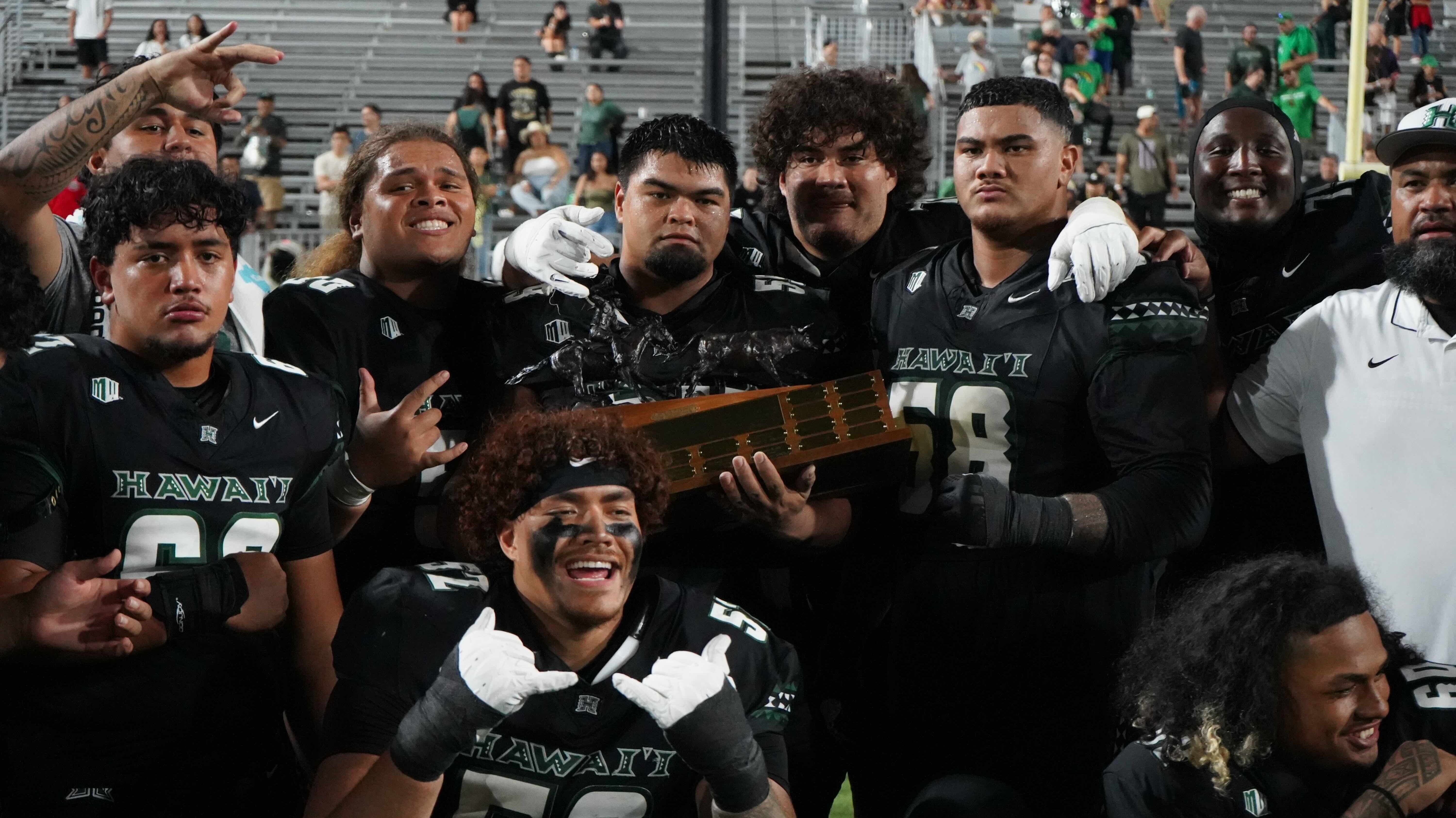 Hawai‘i recaptures Paniolo Trophy with senior night victory over Wyoming