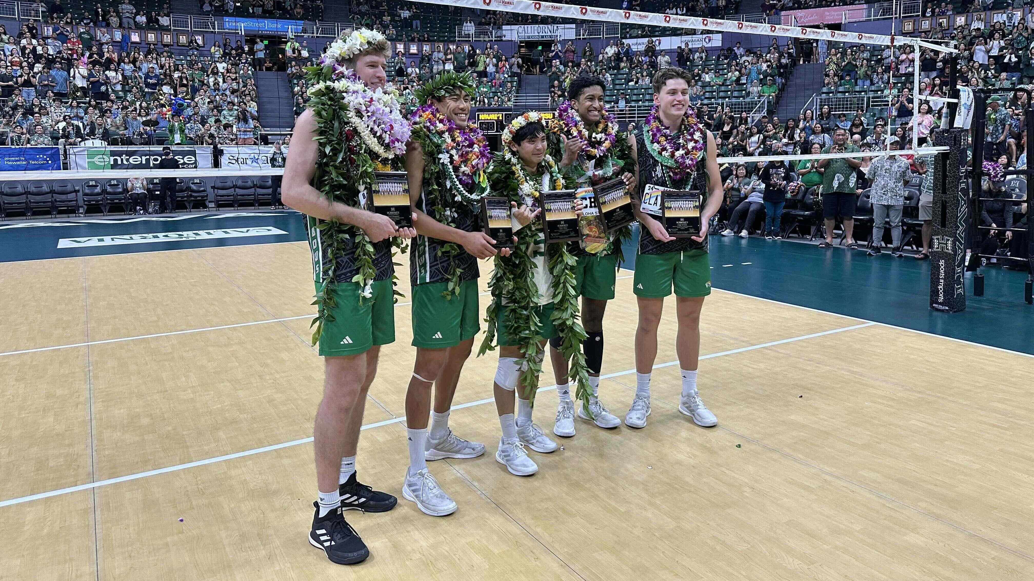 Hawai‘i men's volleyball senior night.